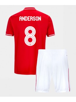 Otroški Nogometna dresi replika Nottingham Forest Elliot Anderson #8 Domači 2025-26 Kratek rokav (+ hlače)